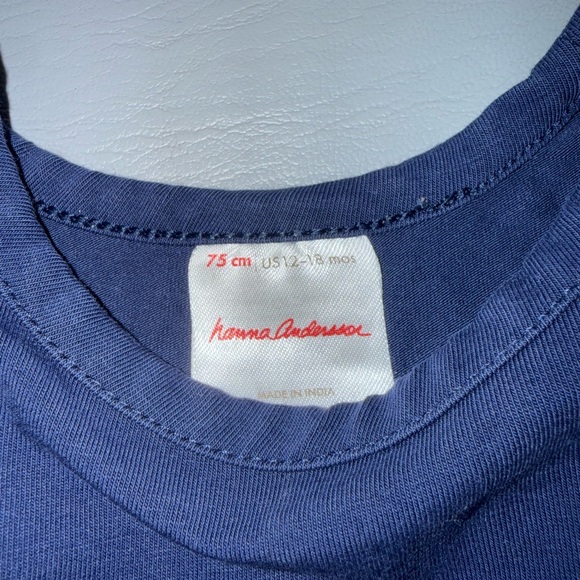 Hanna Andersson Navy Blue Unicorn Dress - Picture 2 of 2